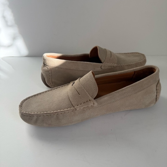 Men\'s Beige Suede Loafers Hotic main image 7